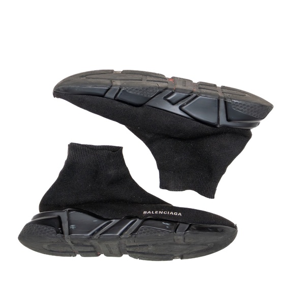 Balenciaga Speed Trainer 2.0 Black Knit Sock Sneakers – Estimated Size US 11 - Picture 6 of 10